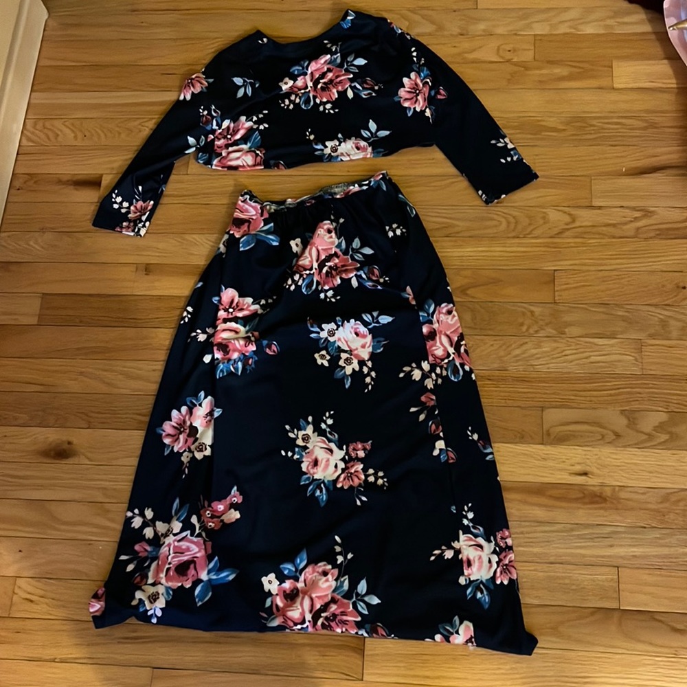 2 piece skirt and top